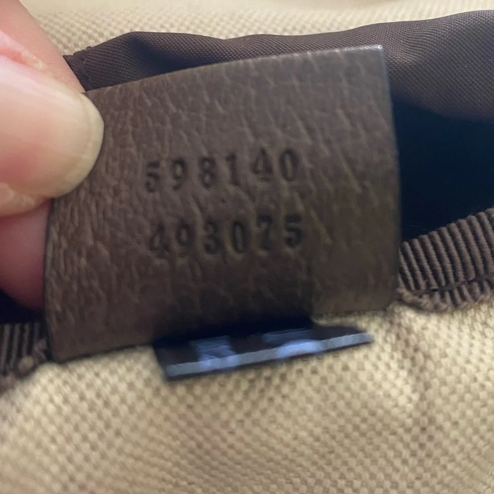 Authentic Gucci Ophidia Monogram Backpack with VTG Double G